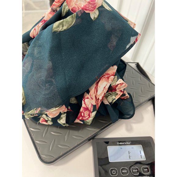 Lulus Secret Romance Floral Print High-Low Maxi Dress Womens S Dark Green NEW - Picture 11 of 11